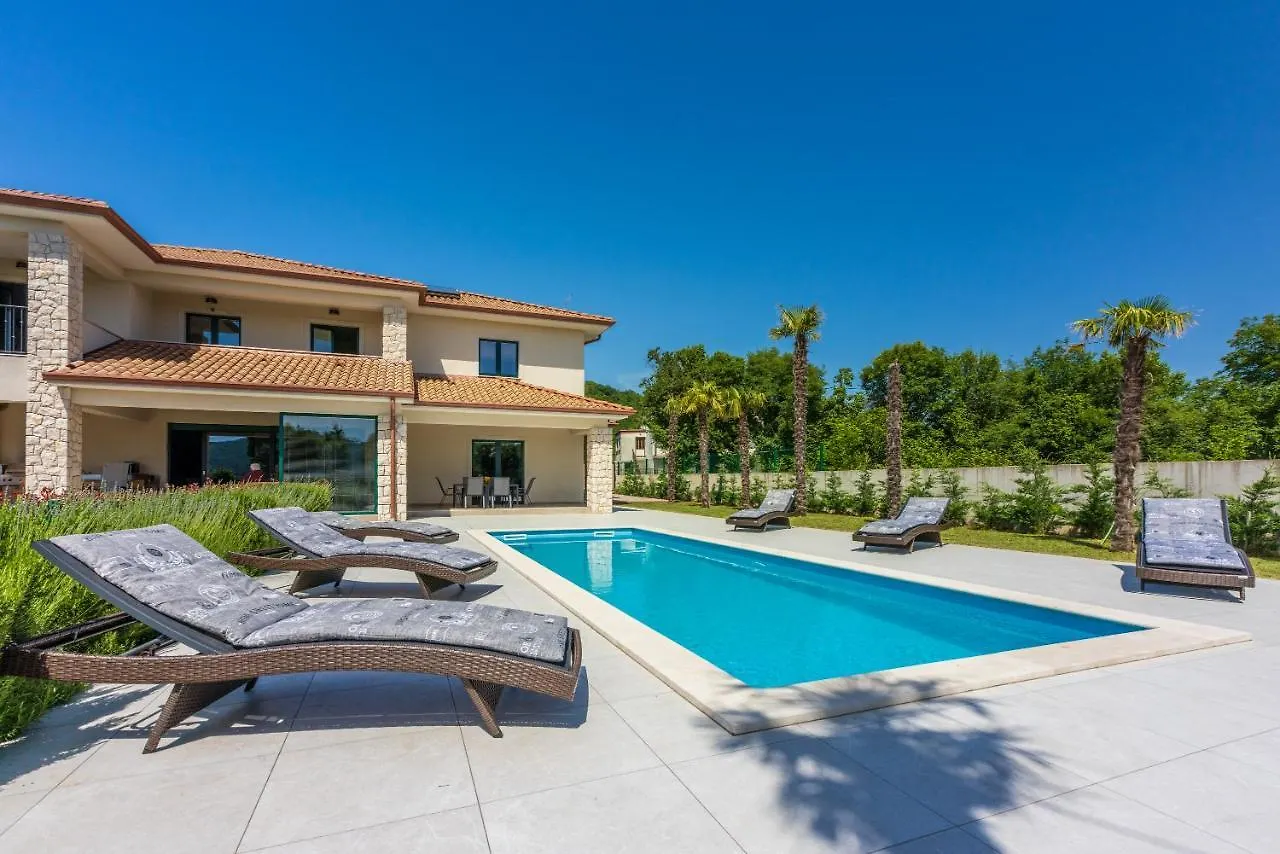 Villa Palma With Heated Private Pool Podhum Croatia